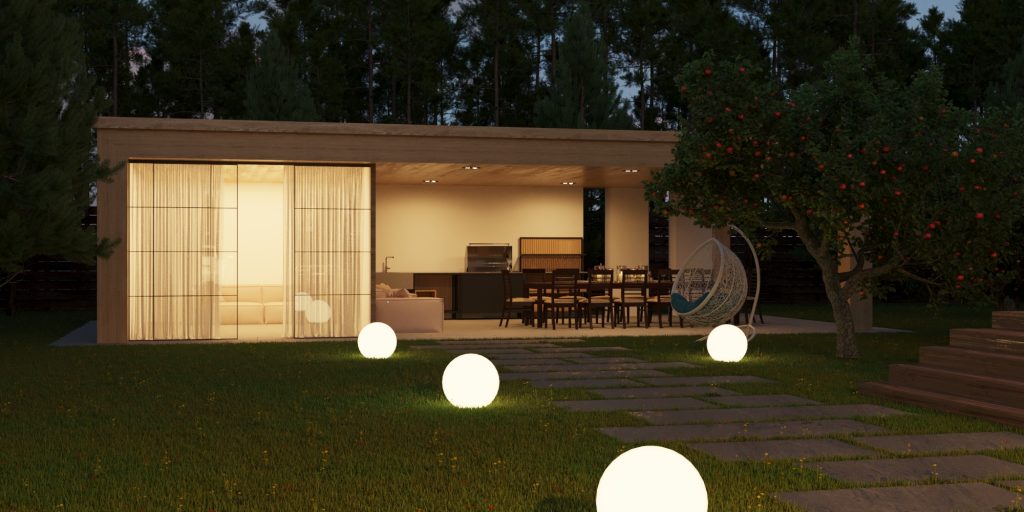 Vizdome Space -  Project of the house with a canopy and terrace  La Bella Villa