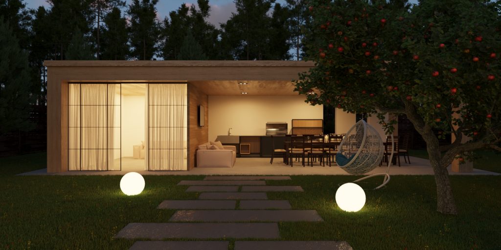 Vizdome Space -  Project of the house with a canopy and terrace  La Bella Villa