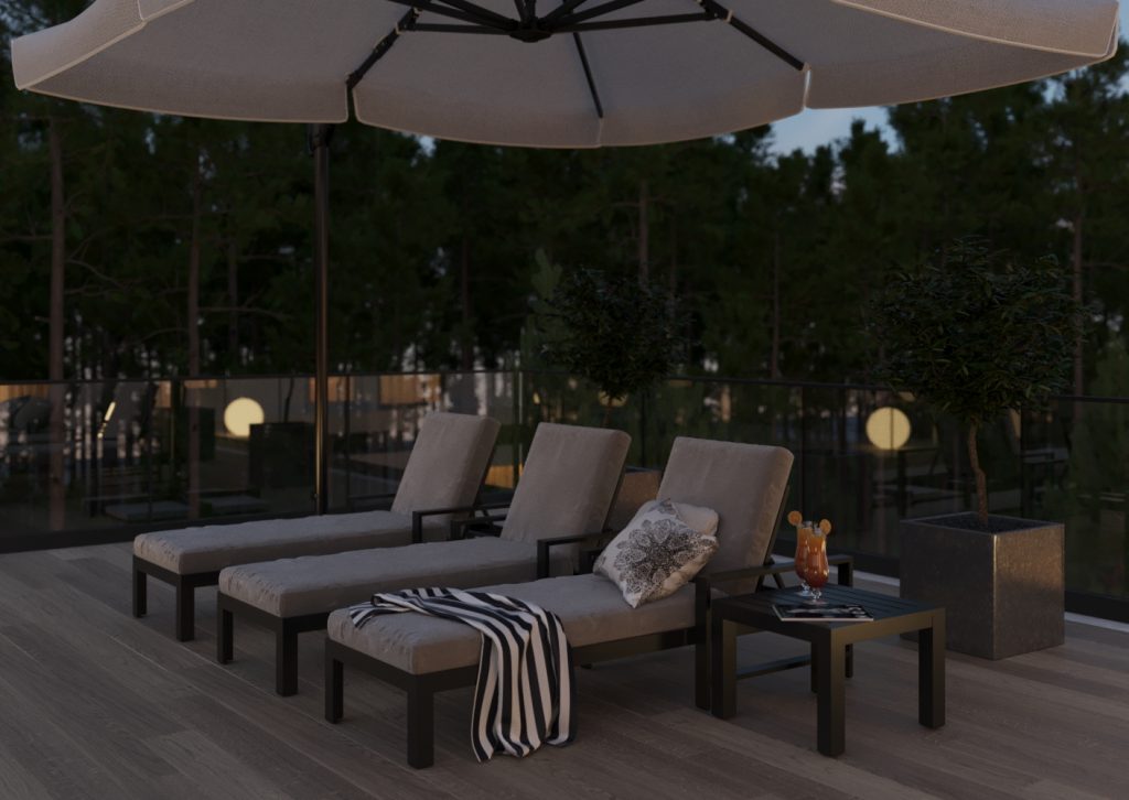 Vizdome Space -  Project of the house with a canopy and terrace  La Bella Villa