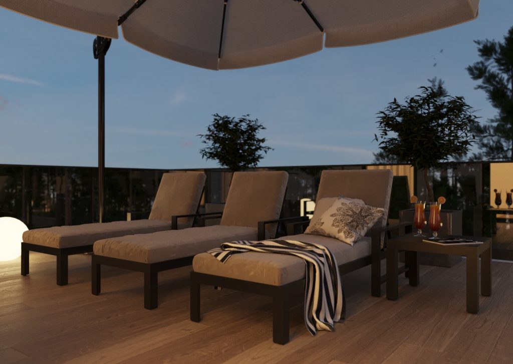 Vizdome Space -  Project of the house with a canopy and terrace  La Bella Villa