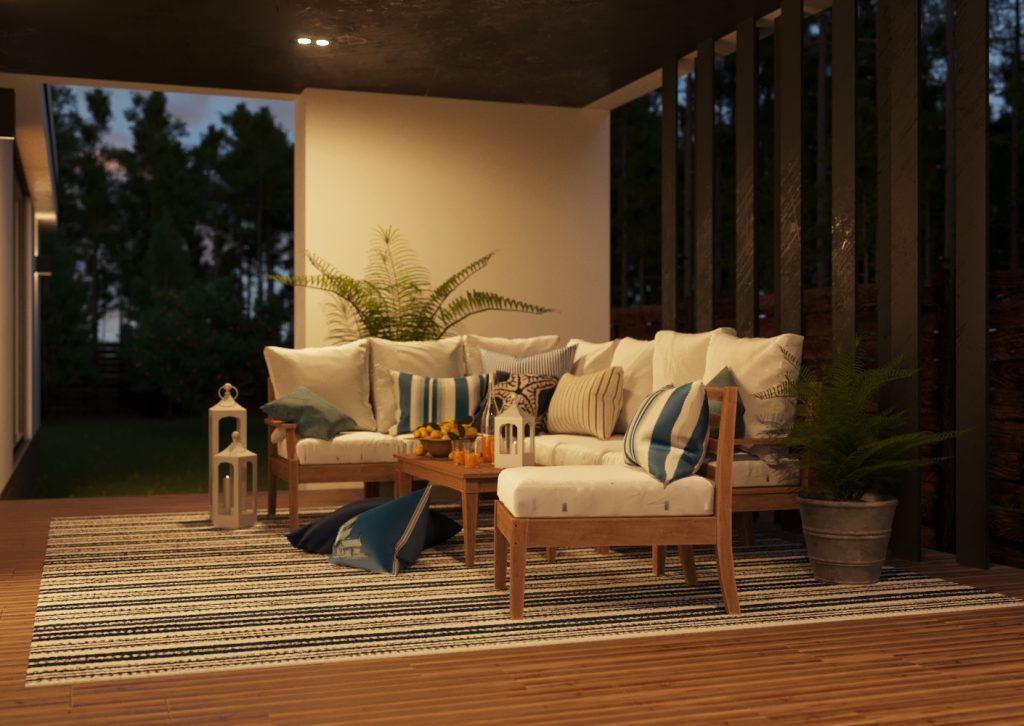 Vizdome Space -  Project of the house with a canopy and terrace  La Bella Villa
