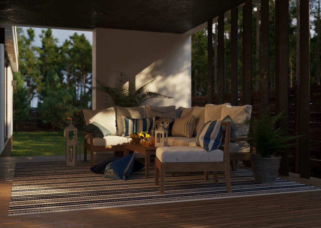 Vizdome Space -  Project of the house with a canopy and terrace  La Bella Villa