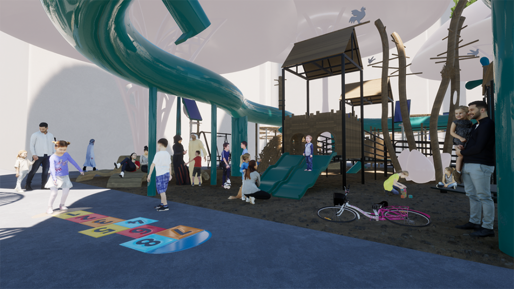 Creative Public Space - The Vizdome Space Project for Cool Abu Dhabi Challenge 