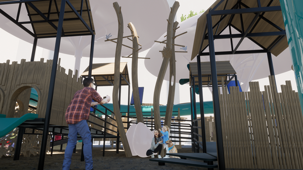 Project of a new public space in Abu Dhabi by Vizdome Space
