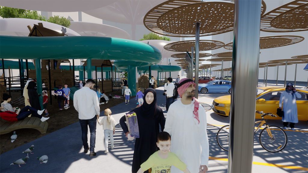 Design of the modern urban environment in Abu Dhabi by Vizdome Space