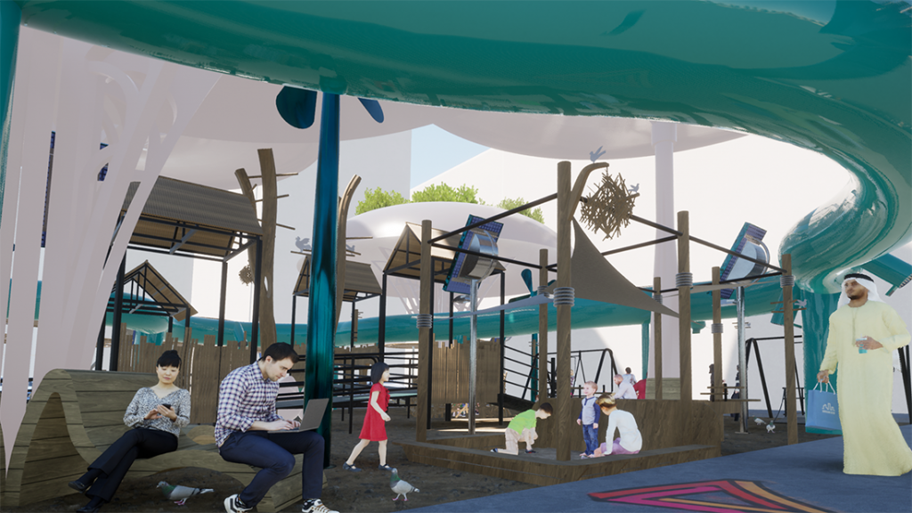 Design of the modern urban environment in Abu Dhabi by Vizdome Space