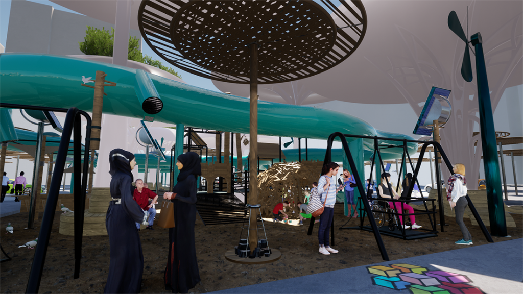 Design of the modern urban environment in Abu Dhabi by Vizdome Space