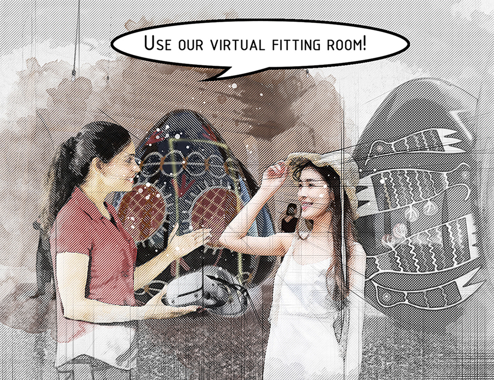 SCARB. Design project of boutique with VR fitting rooms and its own MMORPG
