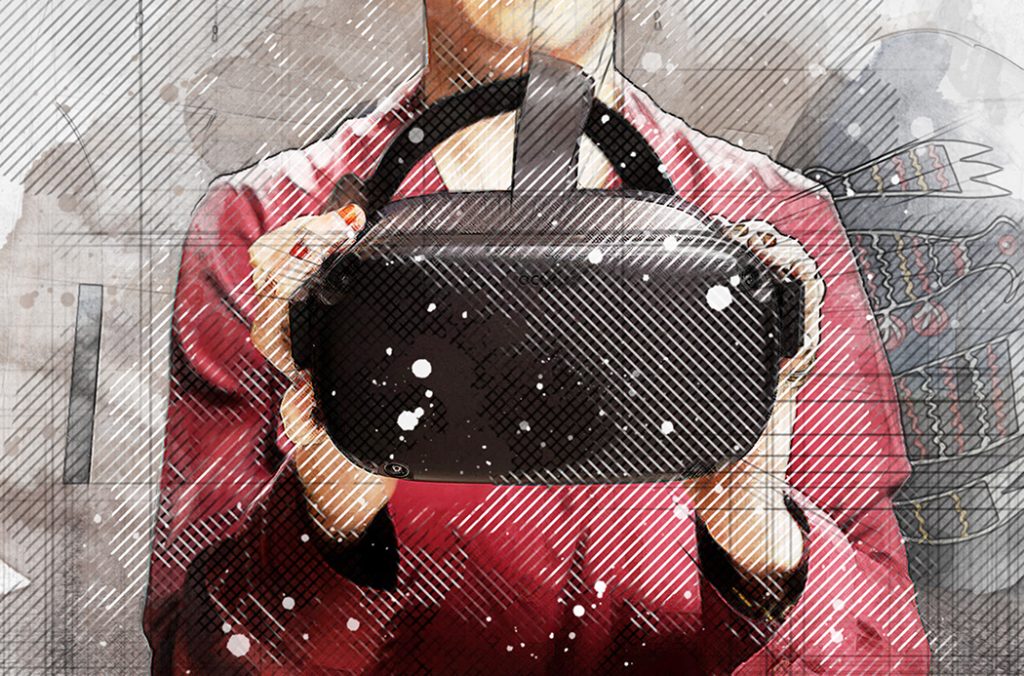 SCARB. Design project of boutique with VR fitting rooms and its own MMORPG
