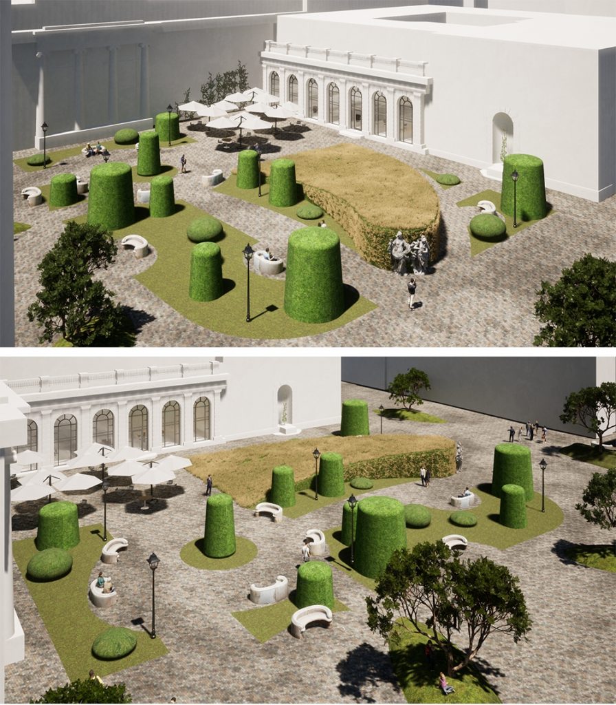 Pedestrian zone improvement project in front of the Odesa National Academic Theatre of Opera and Ballet