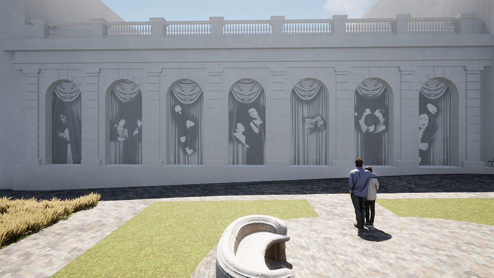 Pedestrian zone improvement project in front of the Odesa National Academic Theatre of Opera and Ballet
