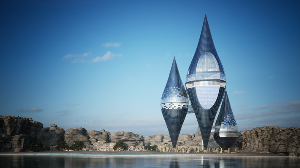 Moon Sail. An award-winning private home for three generations of a family.