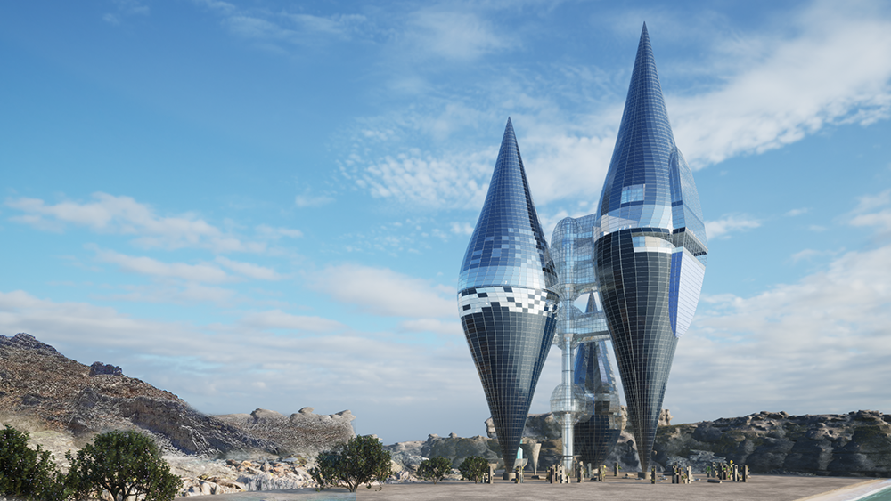 Moon Sail. An award-winning private home for three generations of a family.