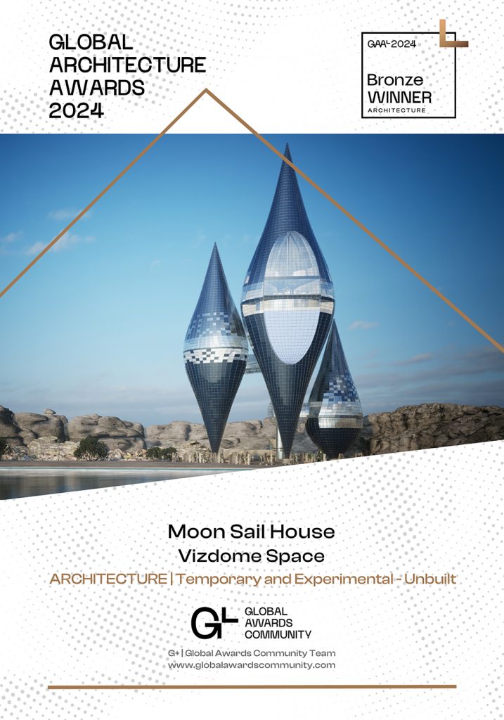 Moon Sail. An award-winning private home for three generations of a family.